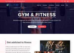 Gym Demo Eight (Design Style 1 to 6)